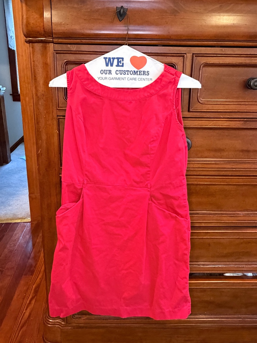 Tommy Hilfiger Hot Pink Cotton Stretch Sleeveless Dress Size 6